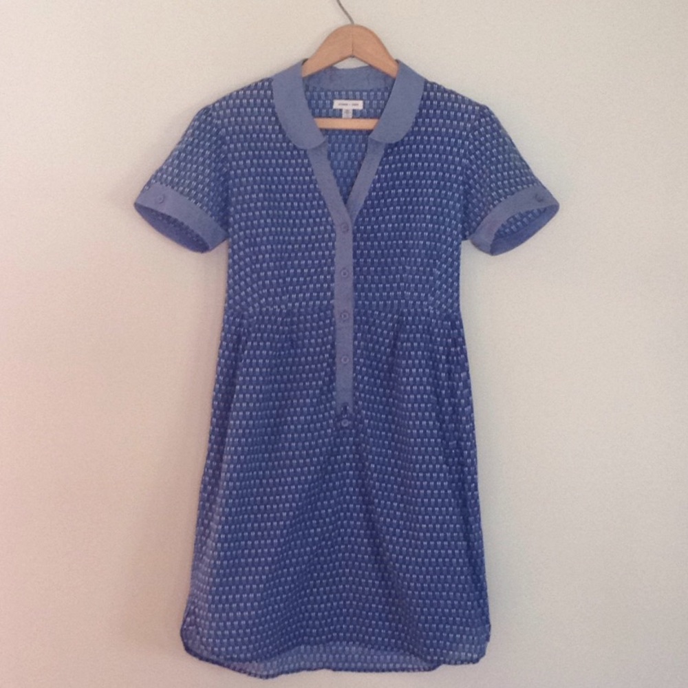 Short Sleeve Button Up Dress